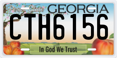 GA license plate CTH6156