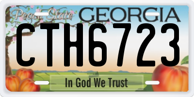 GA license plate CTH6723