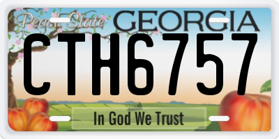 GA license plate CTH6757