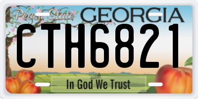 GA license plate CTH6821