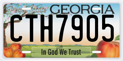 GA license plate CTH7905