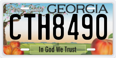GA license plate CTH8490