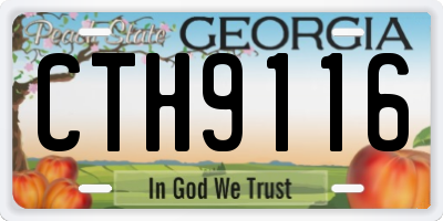 GA license plate CTH9116