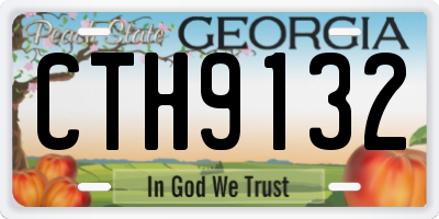GA license plate CTH9132
