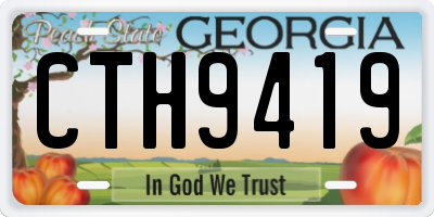 GA license plate CTH9419