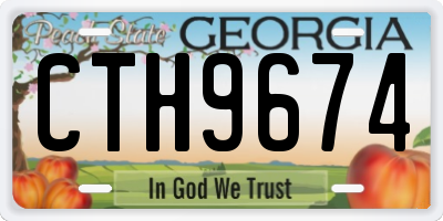 GA license plate CTH9674