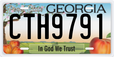GA license plate CTH9791