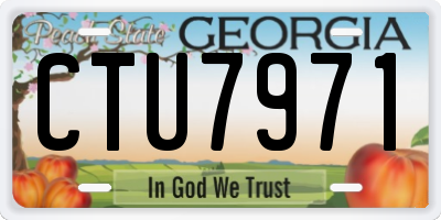 GA license plate CTU7971