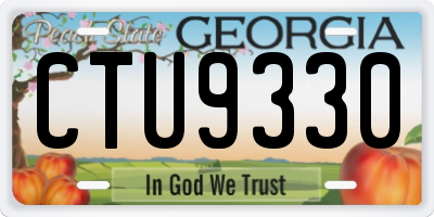 GA license plate CTU9330