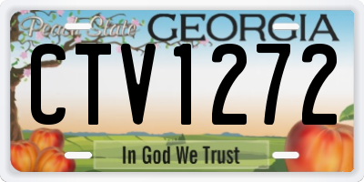 GA license plate CTV1272