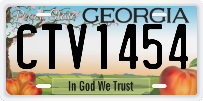 GA license plate CTV1454