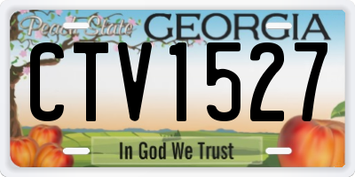 GA license plate CTV1527