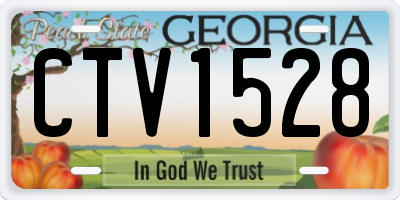 GA license plate CTV1528