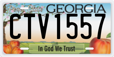 GA license plate CTV1557