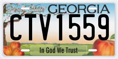 GA license plate CTV1559