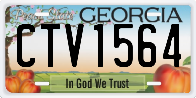 GA license plate CTV1564