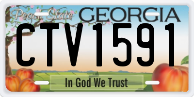 GA license plate CTV1591