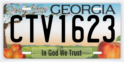GA license plate CTV1623