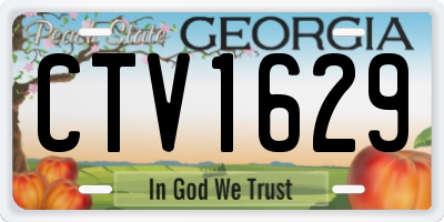 GA license plate CTV1629