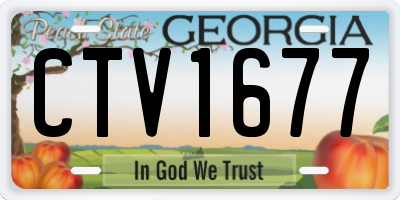 GA license plate CTV1677