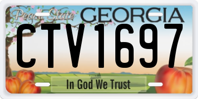 GA license plate CTV1697