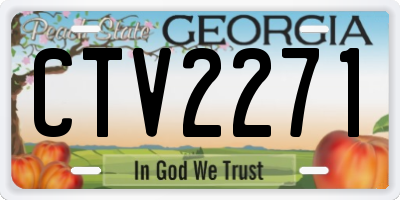 GA license plate CTV2271