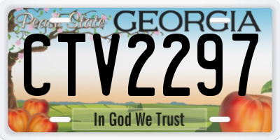 GA license plate CTV2297
