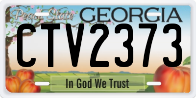 GA license plate CTV2373