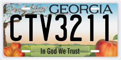 GA license plate CTV3211