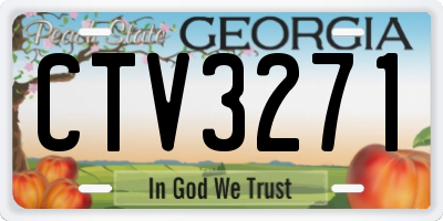 GA license plate CTV3271