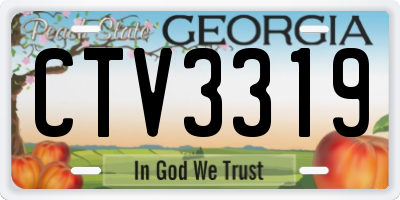 GA license plate CTV3319