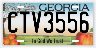 GA license plate CTV3556