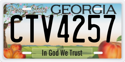 GA license plate CTV4257