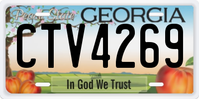 GA license plate CTV4269