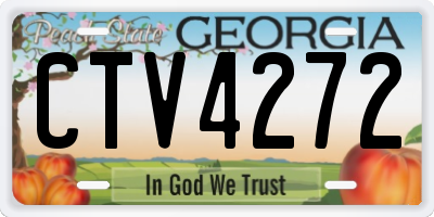 GA license plate CTV4272