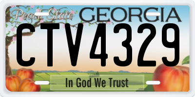 GA license plate CTV4329