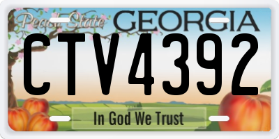 GA license plate CTV4392