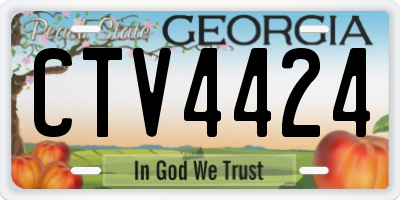 GA license plate CTV4424