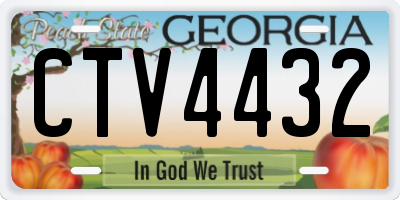 GA license plate CTV4432