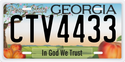 GA license plate CTV4433