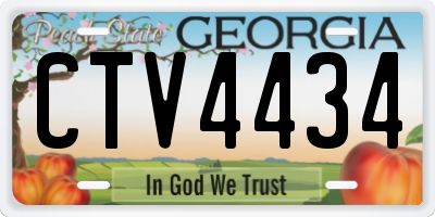GA license plate CTV4434