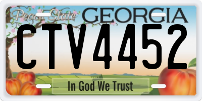 GA license plate CTV4452