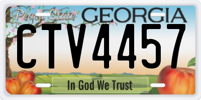 GA license plate CTV4457