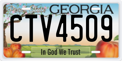 GA license plate CTV4509
