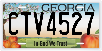 GA license plate CTV4527