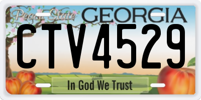 GA license plate CTV4529