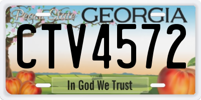 GA license plate CTV4572
