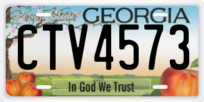 GA license plate CTV4573