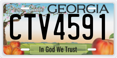 GA license plate CTV4591