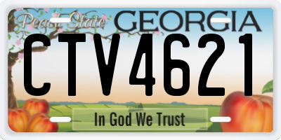 GA license plate CTV4621